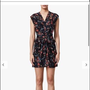 ALLSAINTS TORI FLUTTER DRESS SIZE US 6 SMALL